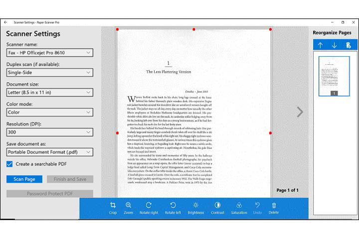 Paper Scanner Pro – Transform Your Paper Documents Into Easily Searchable PDF Files.