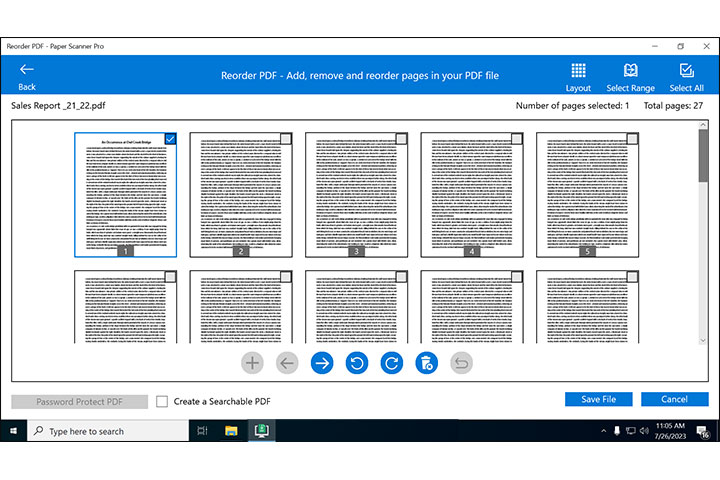 Paper Scanner Pro – Modify, Remove, and Rearrange Pages Within Your PDF Document.