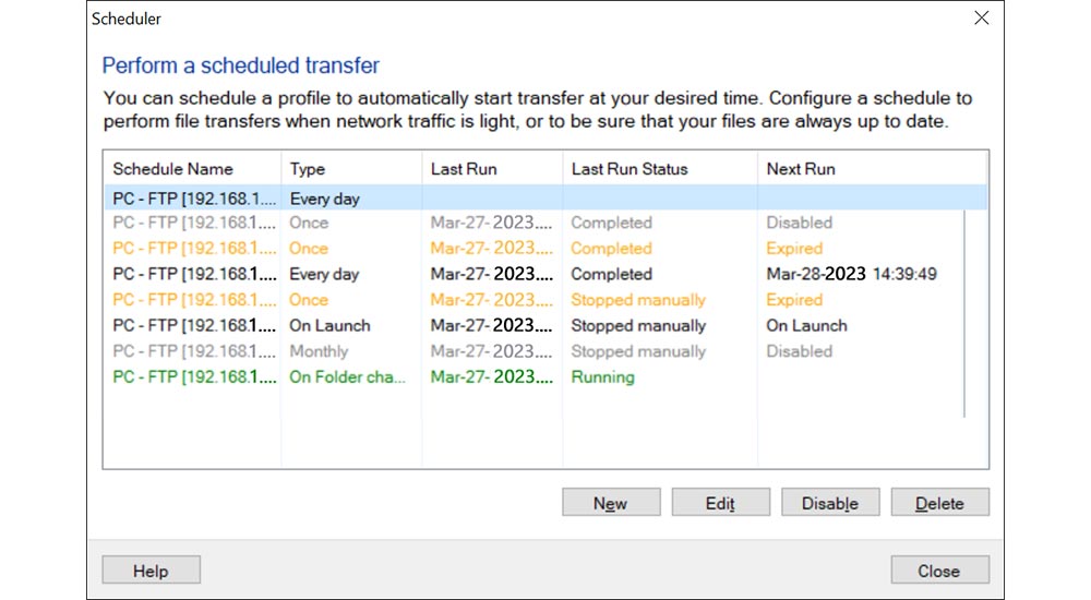Auto FTP Manager – View Automated File Transfer Status